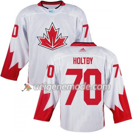 Kanada Trikot Braden Holtby 70 2016 World Cup Weiß